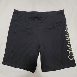 Calvin Klein Performance Stretch Moisture Wick Biker Shorts XL Black